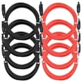 thumbnail image 1 of Extensión con Conector Macho SolarLix 4Kits 3m C.10 6mm Hembra y Macho MC4 4 Negros 4 Rojos. Total 24 m Cable y Conecto, 1 of 1