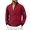 Deep Red, variant on Men's Slim Fit Lightweight Sportswear Jacket Casual Bomber Jacket(Vermilion,2XL)