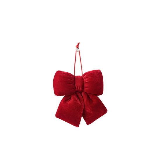 TanSiDing 1pcs Jumbo Christmas Bow Decoration Extra Large Festive Polyester Bow Tie for Holiday Tree Wreath Gift Wrapping Party Decor A