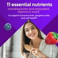 thumbnail image 6 of vitafusion Hair, Skin & Nails Gummy Multivitamin with Biotin & Antioxidants, Raspberry Flavor, 135ct, 6 of 12