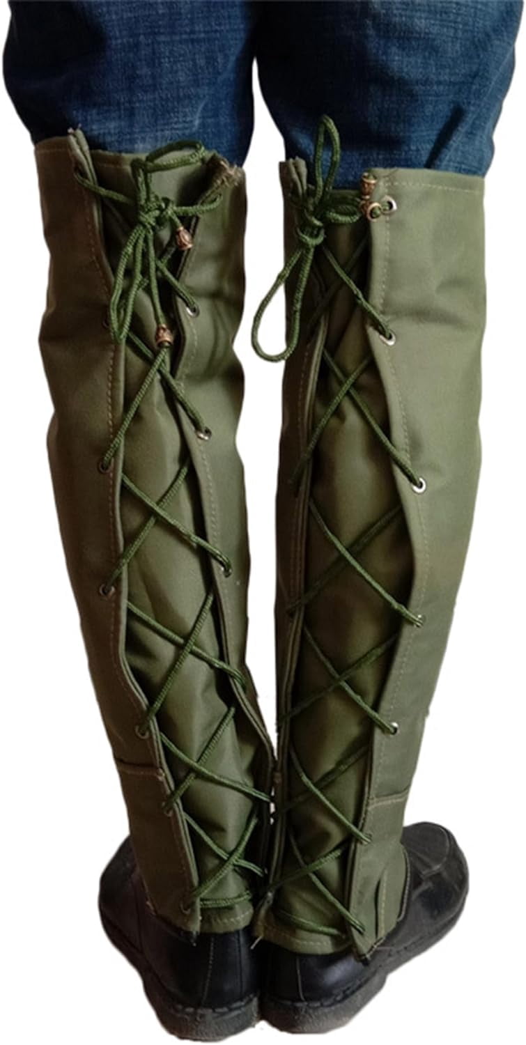 Snake Gaiters for Hiking:Boot Gaiters for Men Women,Waterproof Snow Gaiters Legs Guards for Hiking Hunting Boots,Legs Gaiters for Snake Bite Protection with Adjustable Rope,22Inch