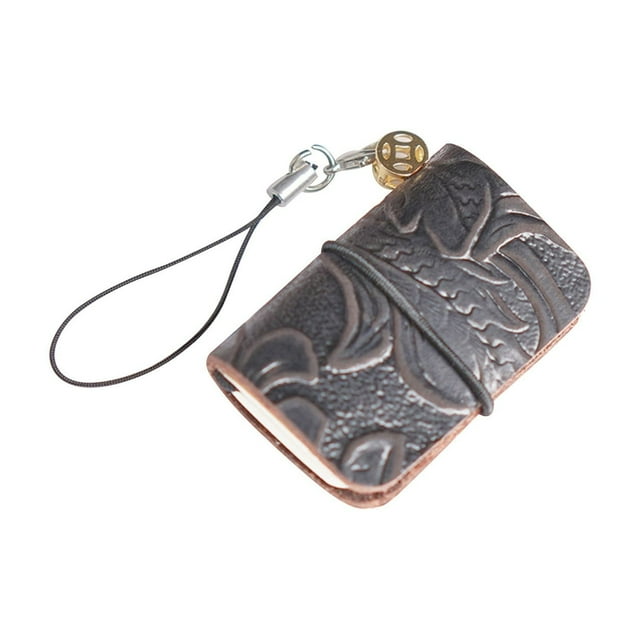 pdqouc Super Mini Pocket Notebook Creative Cowhide Handmade Jewelry Notepad Multi Purpose Mini Leather Ledger Perfect for Diaries, office Use, and Personal 𝑹𝒆𝒇𝒍𝒆𝒄𝒕𝒊𝒐𝒏𝒔