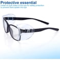 thumbnail image 5 of pares de protectores laterales para gafas de seguridad, transparentes, flexibles, deslizables, se adaptan a gafas pequeñas y medianas. Mayor protección para las gafas de seguridad (transparentes), 5 of 5
