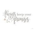 thumbnail image 2 of Imperfect Dust 14x12 Gold Ornate Wood Framed with Double Matting Museum Art Print Titled - Always Keep Your Promises, 2 of 4