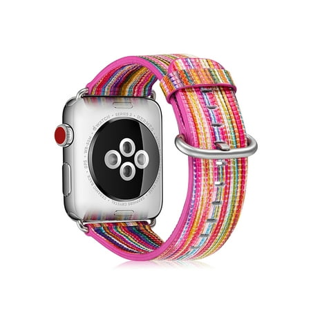 For Apple Watch Band 38mm Leather Replacement Strap Wrist Bands Stainless Clasp Apple Watch Series 4/3/2/1