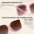 thumbnail image 3 of Gafas de Sol FEISEDY para Mujer/Hombre Polarizadas Vintage Cuadradas Sobredimensionadas, 3 of 9