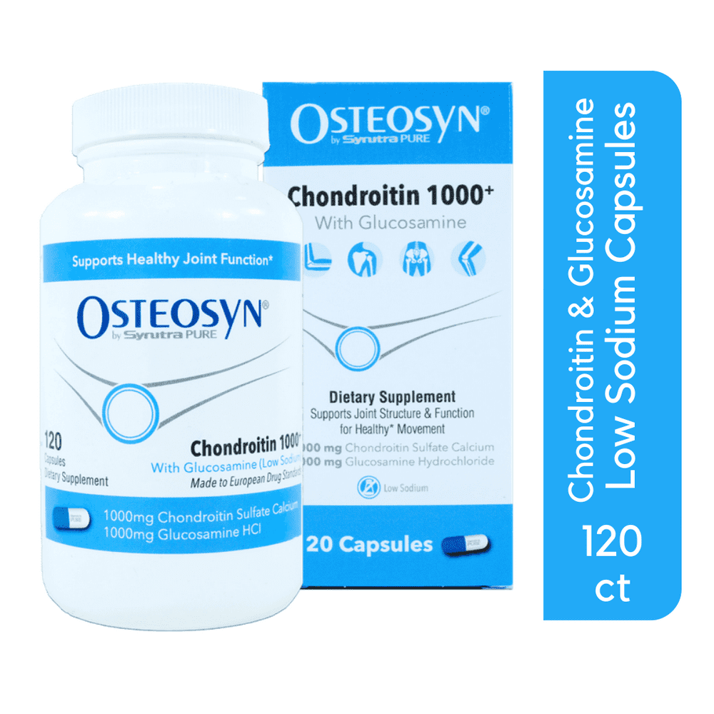 Osteosyn Chondroitin 1000+ Low Sodium, with Glucosamine, 120CTJoint