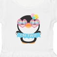 thumbnail image 4 of Inktastic I'm 2 Cute Penguin with Sunglasses and Flowers Girls Toddler Dress, 4 of 5