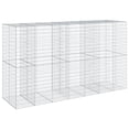thumbnail image 3 of vidaXL Gabion Basket with Cover 350x100x200 cm Galvanised Iron, 3 of 5