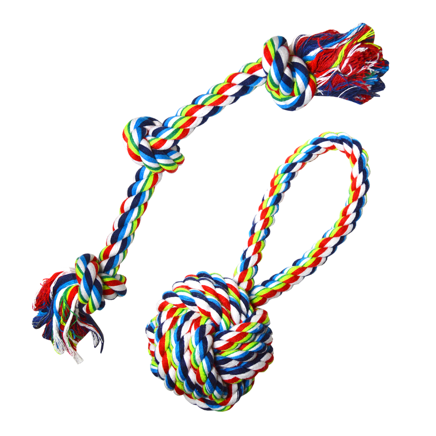 Tough Rope Dog Chew Toys Set Great for Aggressive Chewers
