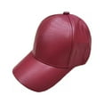 thumbnail image 2 of Monfince Autumn Spring Women's Retro Casual Leather Baseball Cap Sports Warm Sun Shade Peaked Hat, 2 of 4