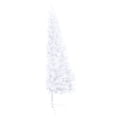 thumbnail image 3 of vidaXL Artificial Half Pre-lit Christmas Tree with Ball Set White 210 cm, 3 of 5