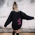 thumbnail image 3 of Do What Makes You Happy Letter Female Pullover Sweatshirts O-Neck Hoodie Casual Women Sweatshirts, 3 of 7