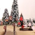 thumbnail image 5 of 36 piezas de adornos navideños, colgantes navideños de madera, decoración de árbol de Navidad, colgante de Papá Noel, muñeco de nieve, rienda colgante para árbol de Navidad, color, 5 of 5
