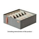 thumbnail image 4 of Inteprter Caja de almacenamiento de ropa de fácil acceso y fácil organización, caja de almacenamiento de ropa y pantalones Almacenamiento y organización del hogar Gris oscuro 6 rejillas, 4 of 6