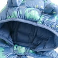 thumbnail image 4 of Toddler Baby Girl Boy Hooded Cartoon Snowsuit Light Puffer Jacket Winter Coat 1-6T, 4 of 7