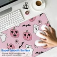 thumbnail image 4 of Long Mouse Pads for Desk,Halloween Pink Ghosts and Heart Pumpkins Desk Mats on Top Of Desks, Desk Mouse Pad Extra Large with 3mm Non-Slip Base and Stitched Edge for Gaming,Office,Work,Home 31.5x11.8in, 4 of 5