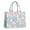 Blue And Pink, variant on Large Capacity Tote Bag,Blue and Pink Christmas Snowflake Pattern Handbag Fashion Luxury Tote Bag,15.7"x13"x 5.1" Inches,Laptop Compatible