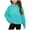 Sky Blue, variant on Towmus Girls Sweatshirt Oversized Sweatshirts Half Zip Pullover Tops for Juniors Long Sleeve Drop Shoulder Fleece Workout Pullover Solid Sweatshirt