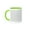 Green/White, variant on 3drose, Black and White Polka Dots, 11oz Mug