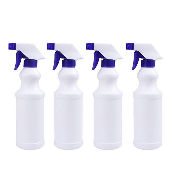 4 frascos pulverizadores industriales de 500 ml (16 oz) vacíos de plástico, a prueba de fugas, resistentes a productos químicos, para diluir líquidos, productos de limpieza con alcohol.