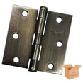 thumbnail image 2 of Bisagra Cuadrada Santul Acero Laton Antiguo 3x3 10 Piezas 6931, 2 of 7