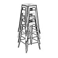 thumbnail image 7 of Design Lab MN LS-9102-RED Dreux Red Counter Stool Set of 4, 7 of 7