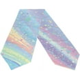 thumbnail image 2 of SKYSONIC Rectangle Rainbow Gemstone Printed Table Runner 13x70in for Wedding Birthday Holiday, 2 of 7