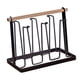 thumbnail image 4 of Estante para secar tazas, estante para vasos de agua de vidrio, soporte para vasos de drenaje de cocina, escurridor de vidrio para beber, soporte para Negro Macarena Estante de secado de botellas, 4 of 8