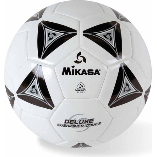 Mikasa Soft Soccer Ball, Size 5, Black/White