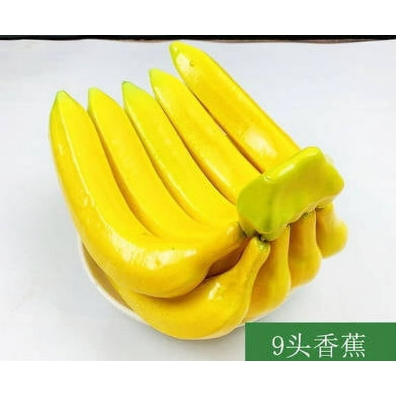 Bananas Bunch Lifelike Banana Cluster Decoration Fruits Bananas Model Photography Props Kitchen Party Decoration