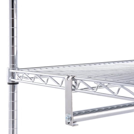 Nexel CRR36 Coat Rack Rod Kit, 36" Width, Chrome