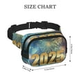thumbnail image 4 of Kdxio 2025 New Year 5 Crossbody Double Layer Waist Bag Belt Bag for Unisex Fanny Pack Fashion Waist Packs for Hiking Running Shopping Traveling, 4 of 9