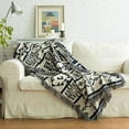 thumbnail image 4 of ODOMY Large Size 100% Cotton Woven Sofa Bed Settee Throw Cover Chair Bedspread Blanket, 4 of 7