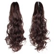 thumbnail image 1 of Grabbing curly ponytail matte high temperature silk long curly hair fluffy big wavy ponytail wig, 1 of 1