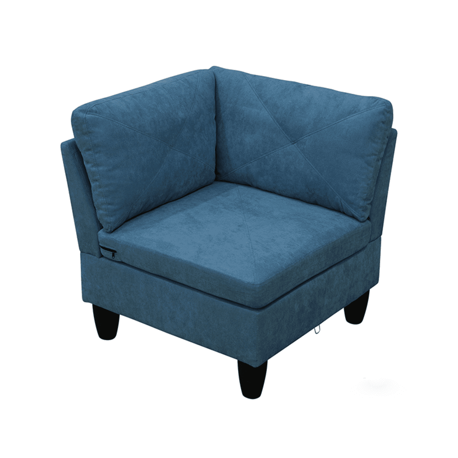 Hommoo Sofa Set,Calico 4-Piece Couch Living Room Sofa Set,Sectional Couches for Living Room,Lake Blue