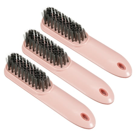 

Uxcell 6.7 PP Bristle Cleaning Brush with ABS Grip Shoes Clothes Scrubber Pink 3 Pack