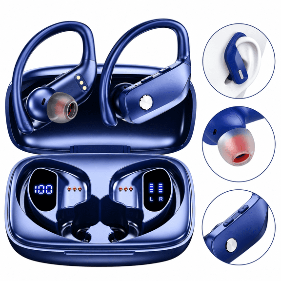 2023 Bluetooth 5.0 TWS Gaming Earbuds 13mm Drivers Noise Canceling Built-in Mic
