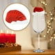 thumbnail image 4 of 10x Taza Nombre Decorativa Nacarado Mesa Ajuste Vidrio Topper Lugar Gorro navideño Yuyangstore Nombre de tarjeta, 4 of 8