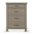 thumbnail image 5 of Child Craft Denman 35" 4-Drawer Chest for Nursery or Bedroom, Anti-Tip Kit, Modern Style, Crescent Gray, 5 of 6