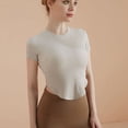 thumbnail image 1 of Ropa de yoga de primavera y verano para mujer, camiseta de fitness de yoga ajustada de manga corta y agradable para la piel, camiseta deportiva de moda desnuda y transpirable, 1 of 4