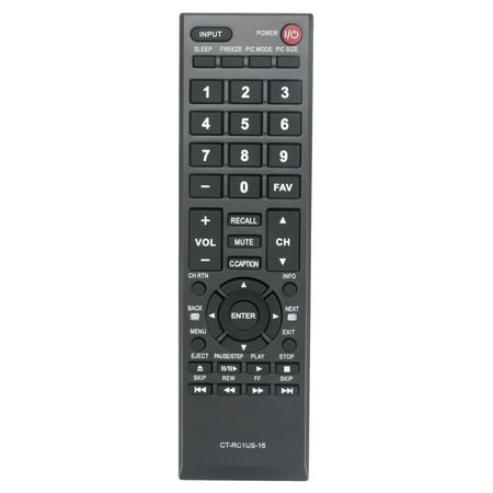 CT-RC1US-16 Replacement Remote Control Compatible with Toshiba 4K OLED LCD TV 50L420U 55L310U 28L110U 32L110U 49L310U 49L420U 65L350U 43L310U 65L350L