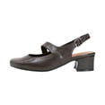 thumbnail image 3 of PEERAGE Trixie Women Extra Wide Width Mary Jane Slingback BROWN 9, 3 of 6