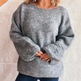 thumbnail image 4 of Women Early Fall Fashion Cute Sweatshirts Trendy Crewneck Sweatshirts Graphic Active Long Sleeve Tops, 4 of 6