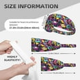 thumbnail image 3 of Headbands For Women/Men, Music Robot Elastic Soft Sweat Band Sports Hair Bands For Women & Men'S Hair, Moisture Wicking Workout Head Bands For Running, Gym,Yoga, 3 of 8