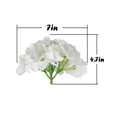 thumbnail image 3 of Cabezas Flores Hortensia Artificial Boda Fiesta Decora 12pzs Xtellar blanco, 3 of 3
