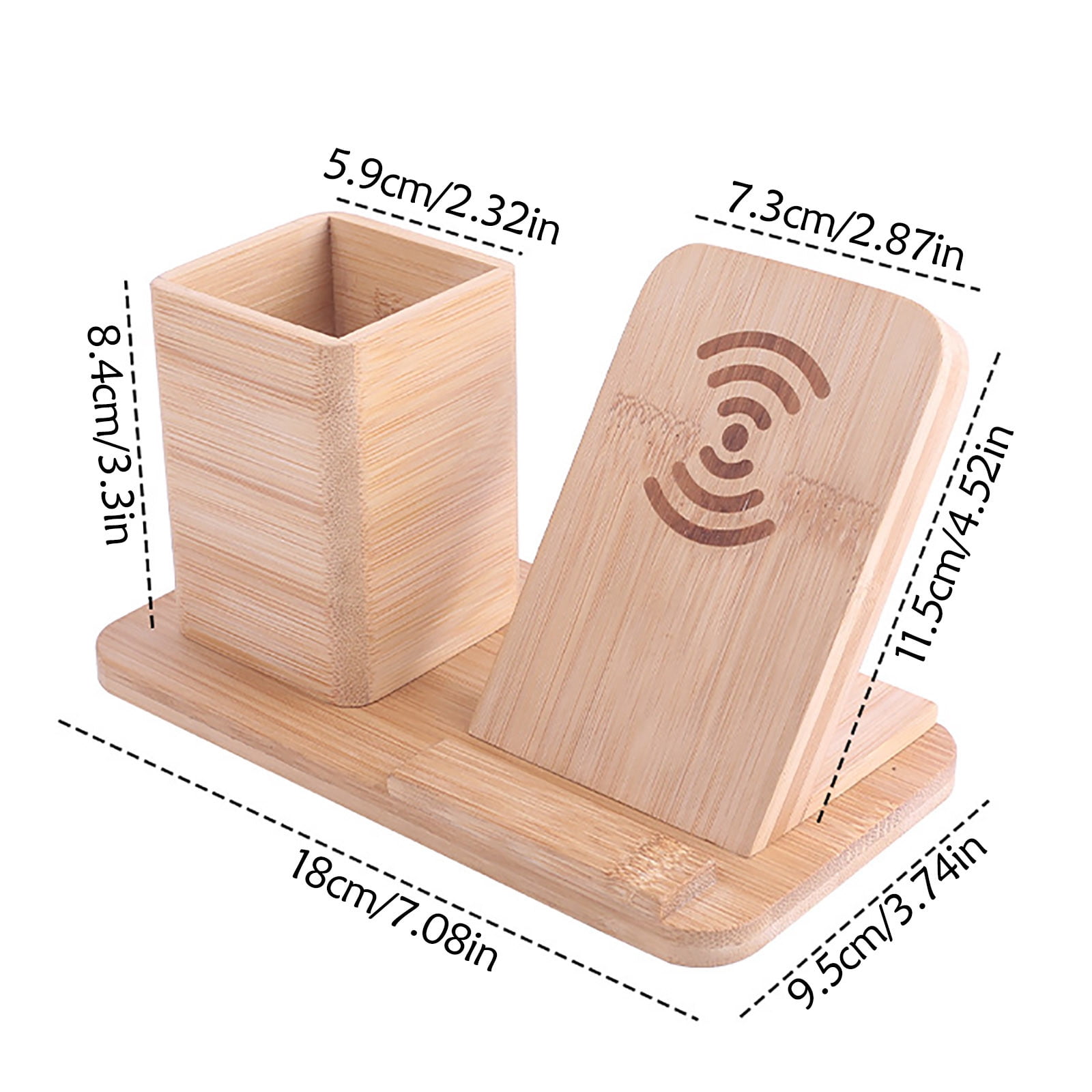GORGECRAFT Wooden WiFi Sign Password Wood Freestanding Board Display Holder  with Wood Base Stand for Home or Business Table Office