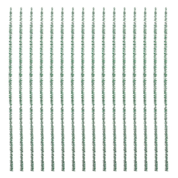 200pcs Bricolaje Palos con purpurina Twist Glitter Sticks Christmas Twist Sticks DIY Christmas Stick (Verde)