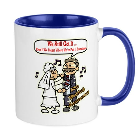 

CafePress - 50Th Wedding Anniversary Mug - Ceramic Coffee Tea Novelty Mug Cup 11 oz