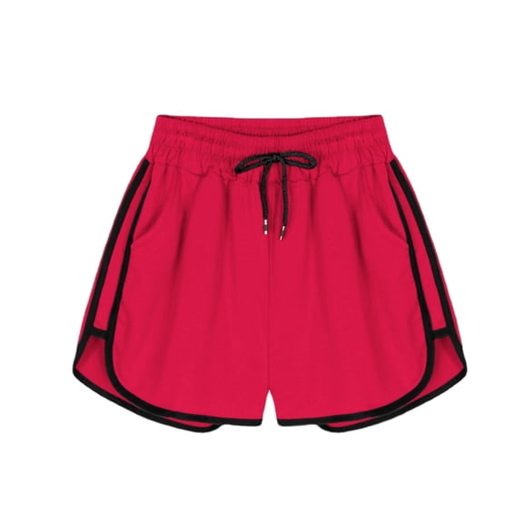 Sageysalite Workout Shorts for Women High Waisted Drawstring with Pockets Side Striped Summer Casual Running Shorts